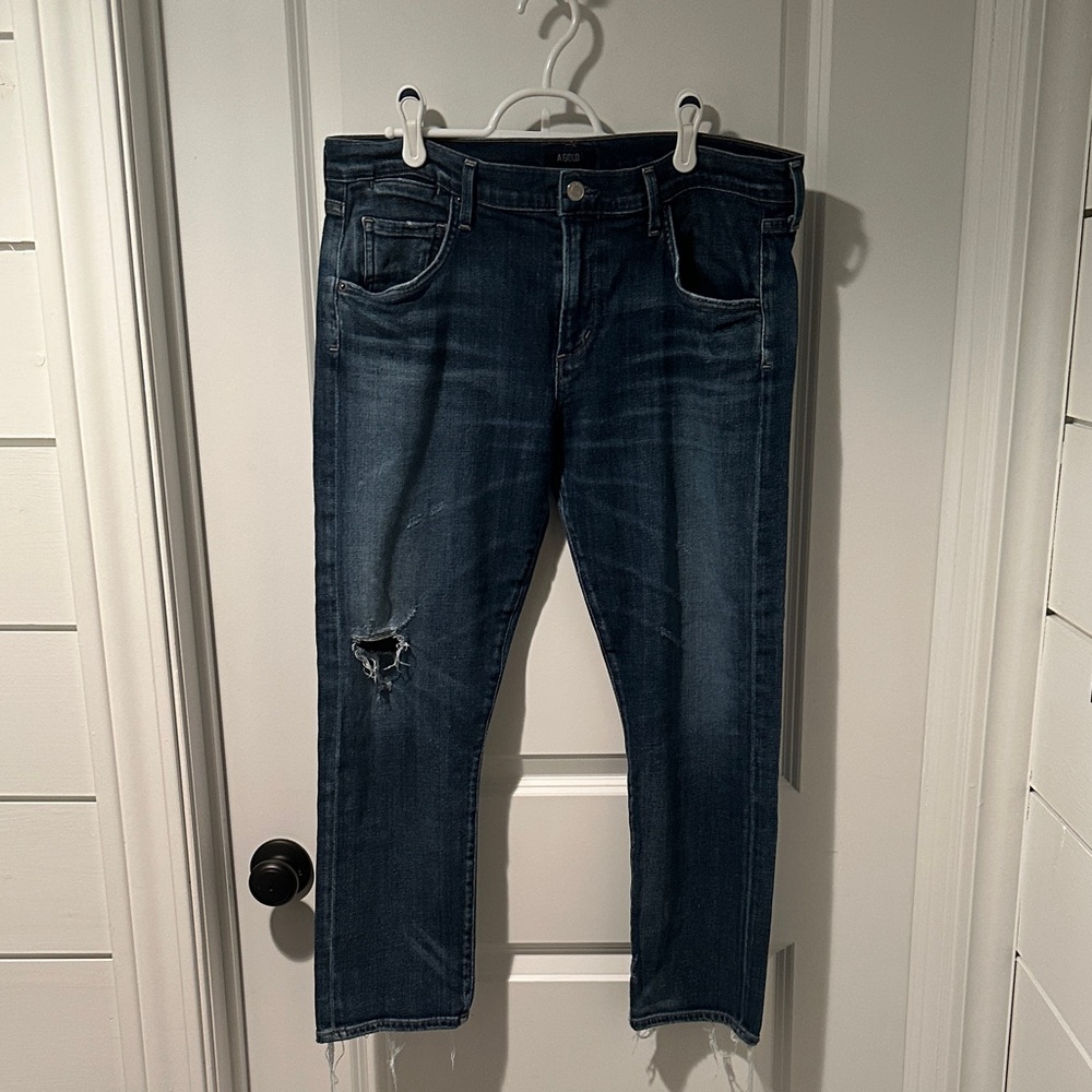 Agolde Jeans with Distressed Detail
